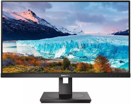 27" Монитор Philips 272S1M(00/01), 1920x1080, IPS, 75Гц, 1хHDMI, 1хDP, черный