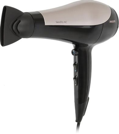 Фен Philips HP8195/00, 2000Вт, черный и серебристый