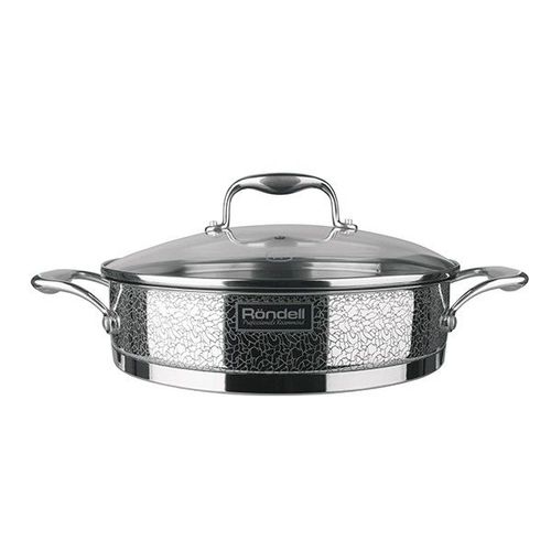 Сотейник Rondell Vintage RDS-353, 2.9л, с крышкой, стальной