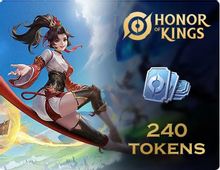 Изображение товара Пополнение игровой валюты HONOR OF KINGS 240 Tokens,  регион: Россия, Весь мир