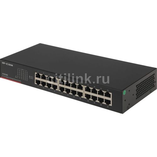 Коммутатор IP-COM G1024D, неуправляемый, 24 RJ-45, 10/100/1000 Мбит/с