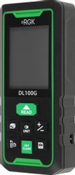 Лазерный дальномер RGK DL100G, 2 класс лазера, 535нм, луч зеленый