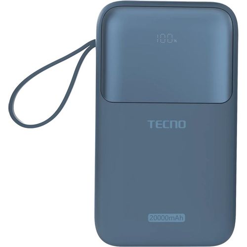 Внешний аккумулятор (Power Bank) TECNO Pocket S201, 20000мAч, синий
