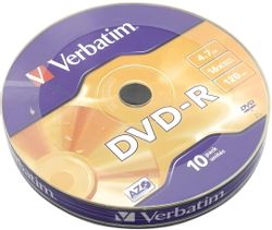 Оптический диск DVD-R Verbatim 4.7ГБ