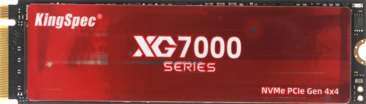 SSD накопитель KINGSPEC XG7000 XG7000-1TB 1ТБ, M.2 2280, PCIe 4.0