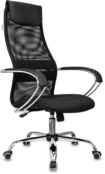 Кресло руководителя Бюрократ CH-607SL, на колесиках, сетка/ткань, черный [ch-607sl/black]