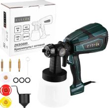 Изображение товара Краскопульт ZITREK ZKSG600 с мощностью 600 Вт и контейнером 1000 мл