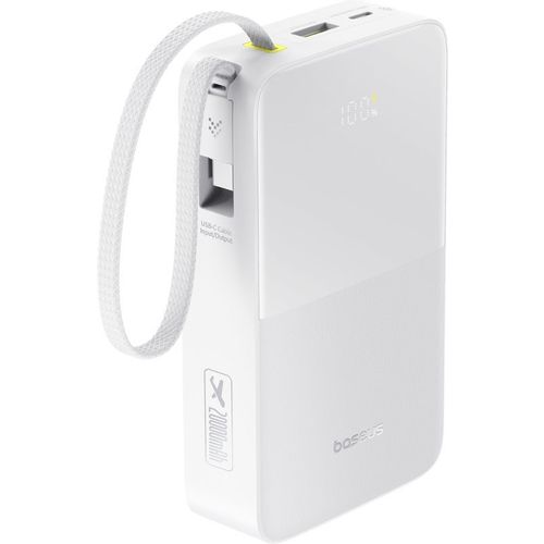 Внешний аккумулятор (Power Bank) BASEUS EnerFill FC51 Bipow 2 Pro, 20000мAч, белый [e0027700]