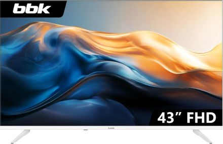 43" Телевизор BBK 43LEM-1041/FTS2C (W) FULL HD, белый