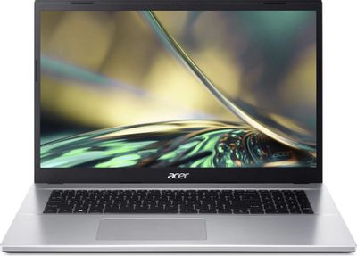 Ноутбук Acer Aspire 3 A317-54-54UN NX.K9YER.004, 17.3", IPS, Intel Core i5 1235U 1.3ГГц, 10-ядерный, 8ГБ DDR4, 512ГБ SSD,  Intel Iris Xe graphics, Windows 11 Home, серебристый