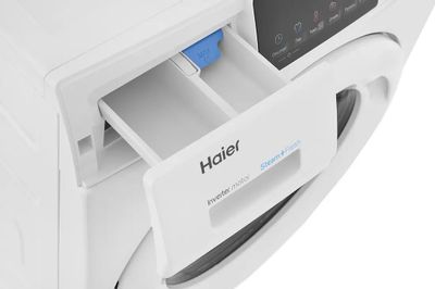 Стиральная машина узкая HAIER HW65-BP129301B, с фронтальной загрузкой ...