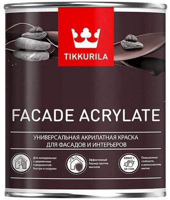 Краска Tikkurila Facade Acrylate 700012339 белый 0.9л