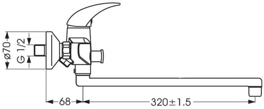Смеситель для ванны VIDIMA Orion хром [BA005AA] – купить в Ситилинк ...