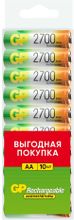 Изображение товара AA Аккумуляторная батарейка GP 270AAHC,  10 шт. 2700мAч