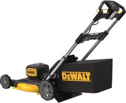 Газонокосилка аккумуляторная DeWALT DCMWP134W2-QW,  53см, несамоходная, 8Ач, с ЗУ
