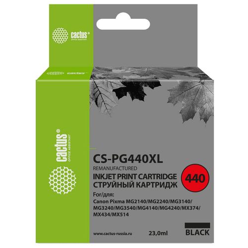 Картридж Cactus CS-PG440XL, PG-440XL, черный / CS-PG440XL