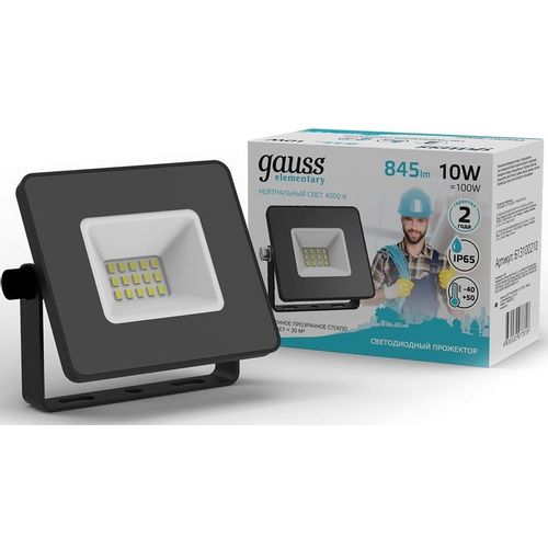 Прожектор уличный GAUSS 613100210, 10Вт