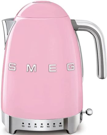 Чайник электрический SMEG KLF04PKEU, 1.7л, металл/пластик