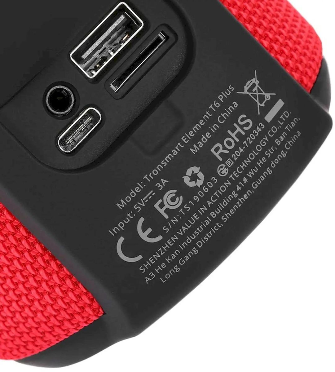 Колонка портативная TRONSMART T6 Plus, 40Вт, Google Assistant, Siri,  Cortana, красный [t6 plus red] – купить в Ситилинк | 1903217
