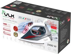 Утюг VLK Vesuvio 2200, с паровым ударом, белый и черный