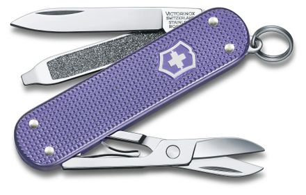 Складной нож Victorinox Classic SD Alox Electric Lavender, функций: 5, 58мм, коробка подарочная [0.6221.223g]