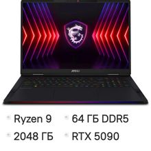 Изображение товара Игровой ноутбук MSI Raider A18 HX 18" RTX 5090 64ГБ SSD Windows 11