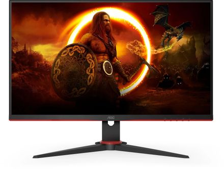 27" Монитор AOC Gaming 27G2ZNE,  1920x1080,  VA,  240Гц,  2хHDMI,  1хDP,  черный/красный и черный [27g2zne/bk]