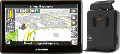 Навигатор Digma DM500B (+ GPRS CRADLE) – купить в Ситилинк | 663135