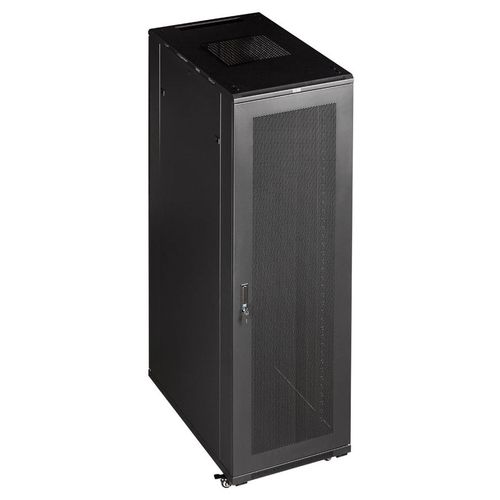 Шкаф коммутационный LanMaster TWT-CBB-18U-6X10-G1 напольный, стеклянная передняя дверь, 18U, 600x988x1000 мм