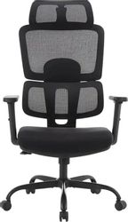 Кресло MYROO Office Grace, сетка/ткань, до 120кг, черный