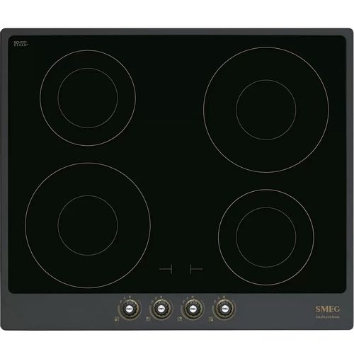 Индукционная варочная поверхность SMEG SI764AOM, конфорок: 4 шт., стеклокерамика, независимая, черный