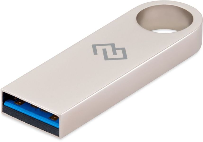 Флешка USB Digma DRIVE3 64ГБ, USB3.0, серебристый [dgful064a30sr]