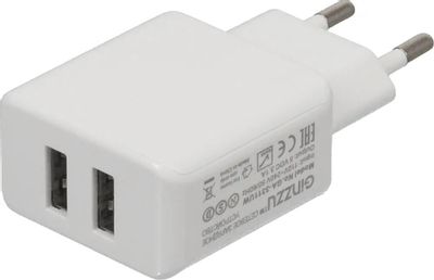 Характеристики Сетевое зарядное устройство Ginzzu GA-3311UW, 2xUSB, 3 ...