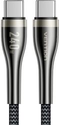 Кабель VENTION CTYBAV, USB Type-C (m) - USB Type-C (m), 1.2м, черный