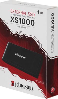 1ТБ Внешний диск SSD Kingston XS1000 SXS1000/1000G, USB-C, запись