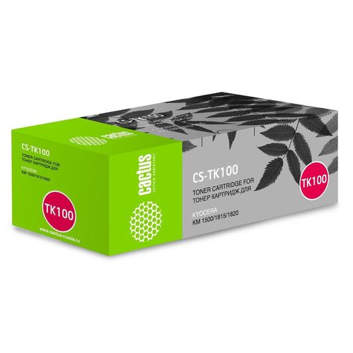 Картридж Cactus CS-TK100, TK-100, черный / CS-TK100