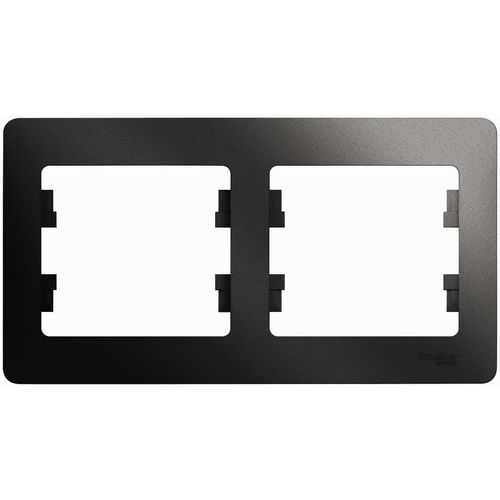 Рамка Schneider Electric GSL000702 (GSL000702) накладная 2шт пластик антрацит