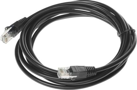 Патч-корд Buro литой (molded), UTP, кат.5E, 3м, 4 пары, 26AWG,  алюминий омедненный,  многожильный,  черный