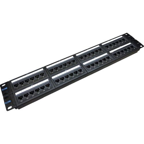 Патч-панель Lanmaster (TWT-PP48UTP/6) 19" 2U 48xRJ45 кат.6 UTP