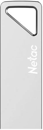 Флешка USB NETAC U326 8ГБ, USB2.0, серебристый [nt03u326n-008g-20pn]