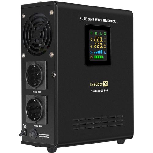 ИБП EXEGATE FineSine SX-500.LCD.AVR.2SH, 500ВA [ex295995rus]