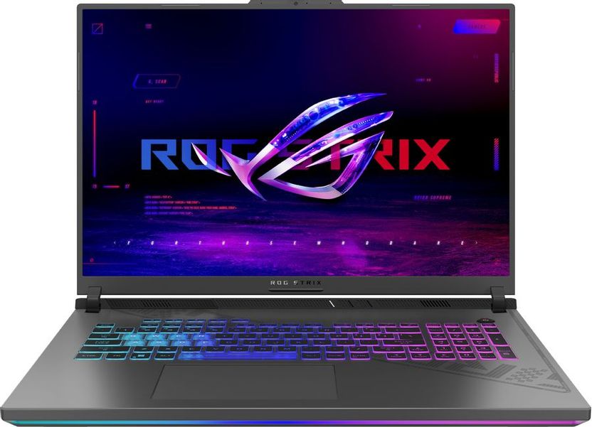 Ноутбук игровой ASUS ROG Strix G18 G814JI-N6157 90NR0D01-M00960, 18", 2023, IPS, Intel Core i7 13650HX 3.6ГГц, 14-ядерный, 16ГБ DDR5, 1ТБ SSD,  NVIDIA GeForce  RTX 4070 для ноутбуков - 8 ГБ, без операционной системы, серый