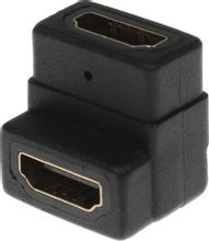 Изображение товара Адаптер HDMI f - HDMI f Г-образный черный 24см для аудио видео устройств