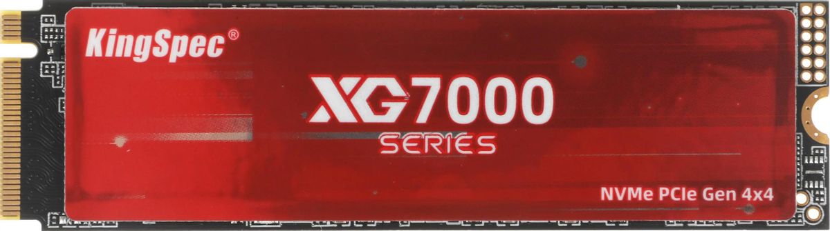 SSD накопитель KINGSPEC XG7000 XG7000-512 512ГБ, M.2 2280, PCIe