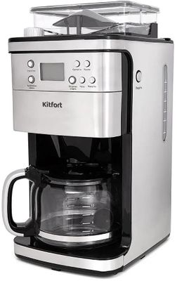 Кофеварка KitFort КТ-705,  капельная,  серебристый