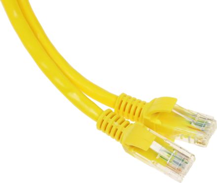 Патч-корд EXEGATE UTP-RJ45-RJ45-C6-0,5M-YL UTP, кат.6, 0.5м, 4 пары, алюминий омедненный,  многожильный,  желтый