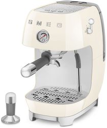 Кофемашина автоматическая SMEG Стиль 50-х гг. ECF03CREU, кремовый/серебристый