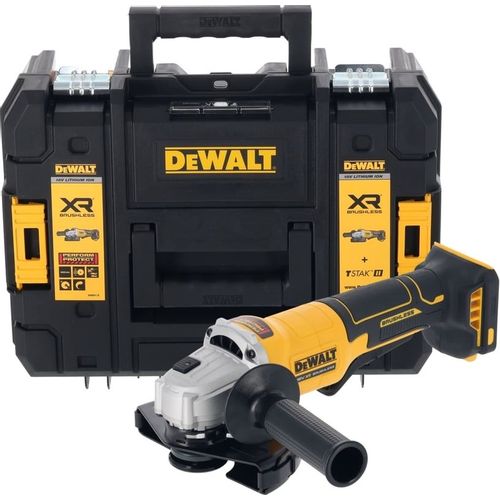 Угловая шлифмашина DeWALT DCG408NT-XJ, аккумуляторная, без АКБ, без ЗУ