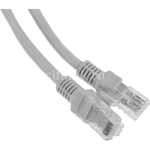 Патч-корд CABLEXPERT PP6U-1M литой (molded), UTP, кат.6, 1м, 4 пары, 24AWG, алюминий омедненный, многожильный, серый