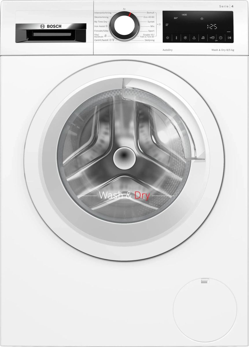 Стиральная машина Bosch WNA134L0SN, с фронтальной загрузкой, 8кг,  1400об/мин, с сушкой, инверторная, с английской панелью управления – купить  в Ситилинк | 1924477